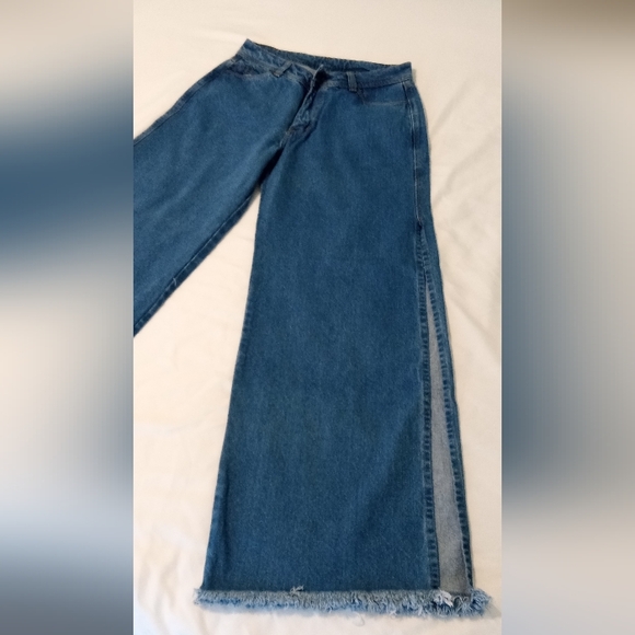 Evolet open flare denim jeans size 10 (small) - Picture 4 of 7